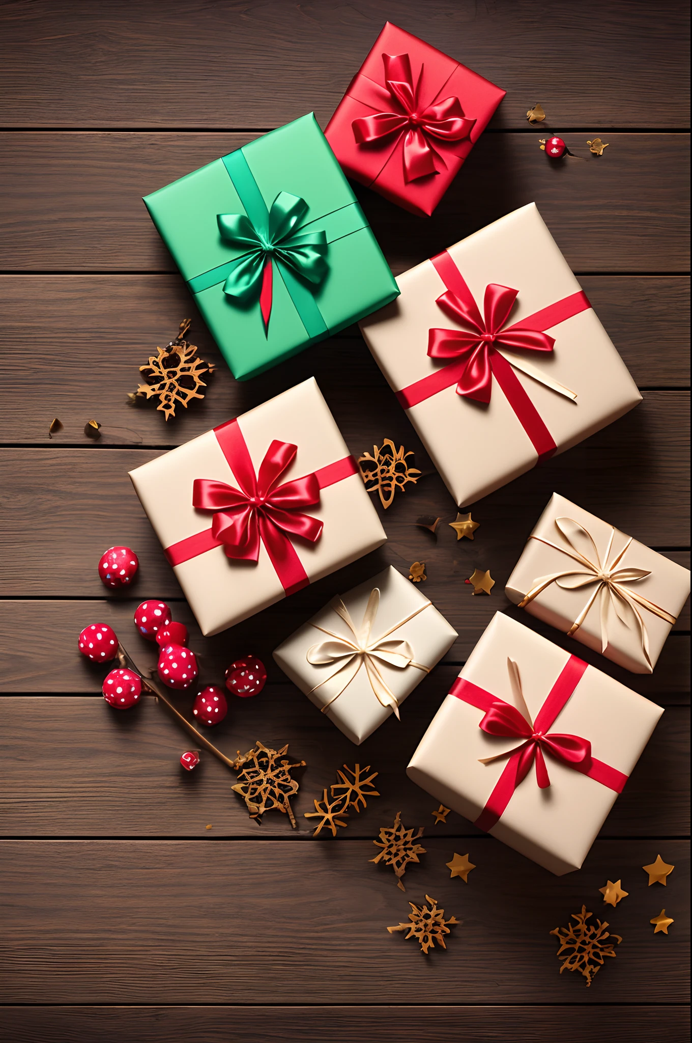 1 gift box flat background