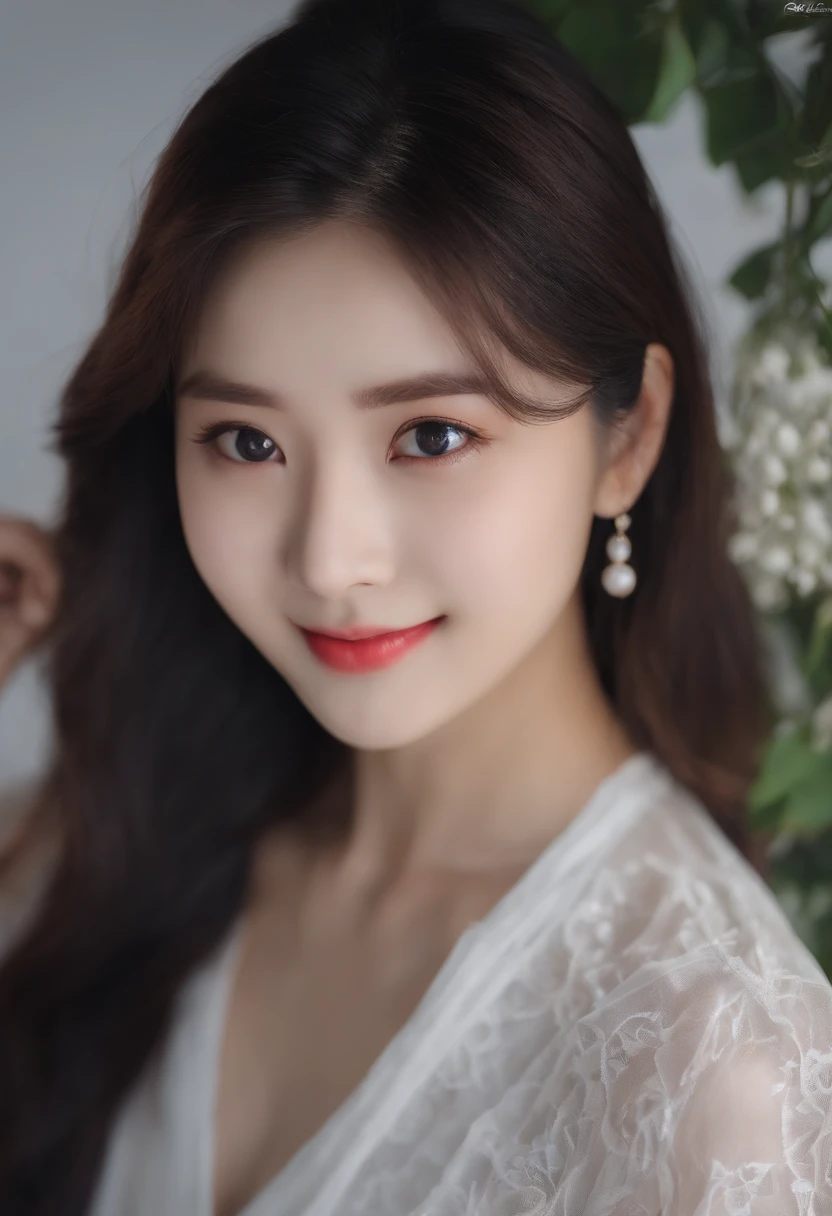 Pretty girl、Young look、Black hair long hair、big eye、Beautiful double eyelids、Delicate body、slender body、large boob、Deep valley、Beautiful skins、fair white skin、White shirt、a miniskirt、Beautiful thighs、Children's face、chiquita、photos realistic、High quality photos、high-level image quality、独奏、a smile、Grinning expression、Composition from below、Composition looking up