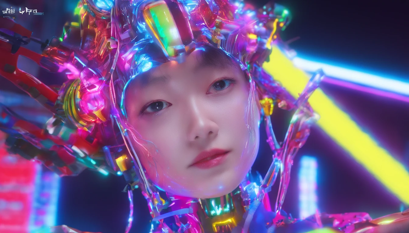 top-quality、masterpiece、超A high resolution、(Photorealsitic:1.4)、Raw photo、A smile、女の子1人、Black hair、glowy skin、1 Mechanical Girl、((super realistic details))、portlate、globalillumination、Shadow、octan render、8K、ultrasharp、NSFW:1.2、On the verge of a huge burst:1.2、teats:1.3、Raw skin is exposed in cleavage、barechested:1.3、pubick hair、metals、Details of complex ornaments、Japan details、highly intricate detail、Realistic light、CGSoation Trends、a purple eye、radiant eyes、Facing the camera、neon details、Mechanical limbs、blood vessels connected to tubes、Mechanical vertebrae attached to the back、mechanical cervical attaching to neck、sitting on、Wires and cables connecting to the head、Gundam、Small LED lamp、