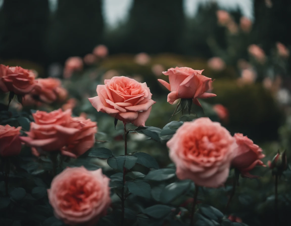 a rose garden