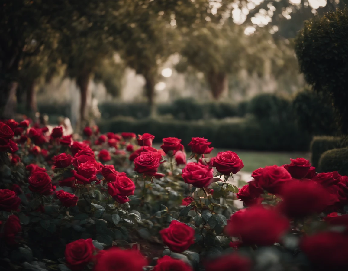a rose garden