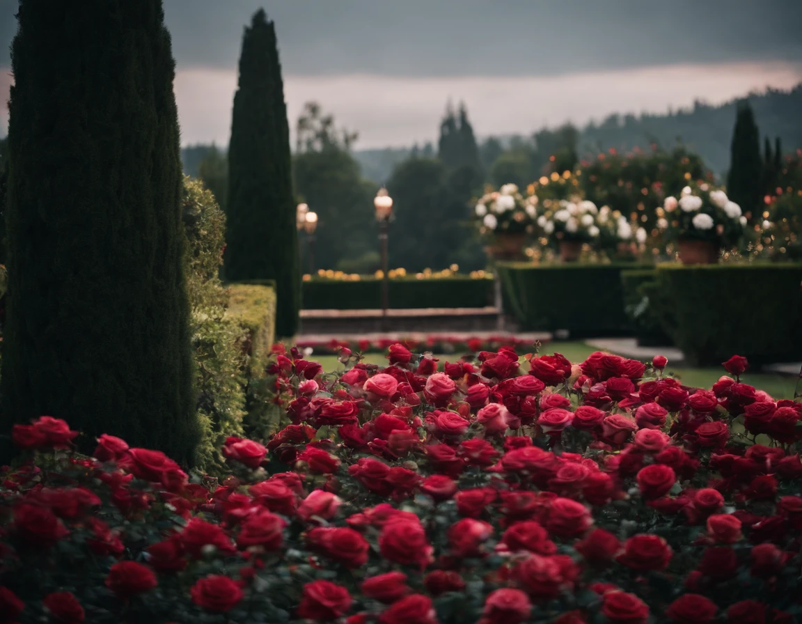 a rose garden