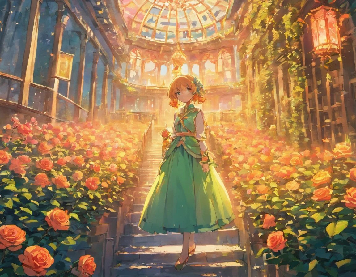 a rose garden