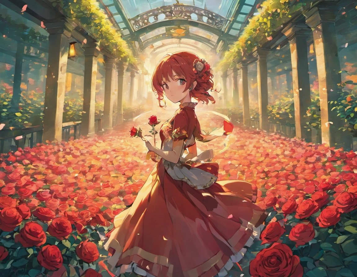 a rose garden