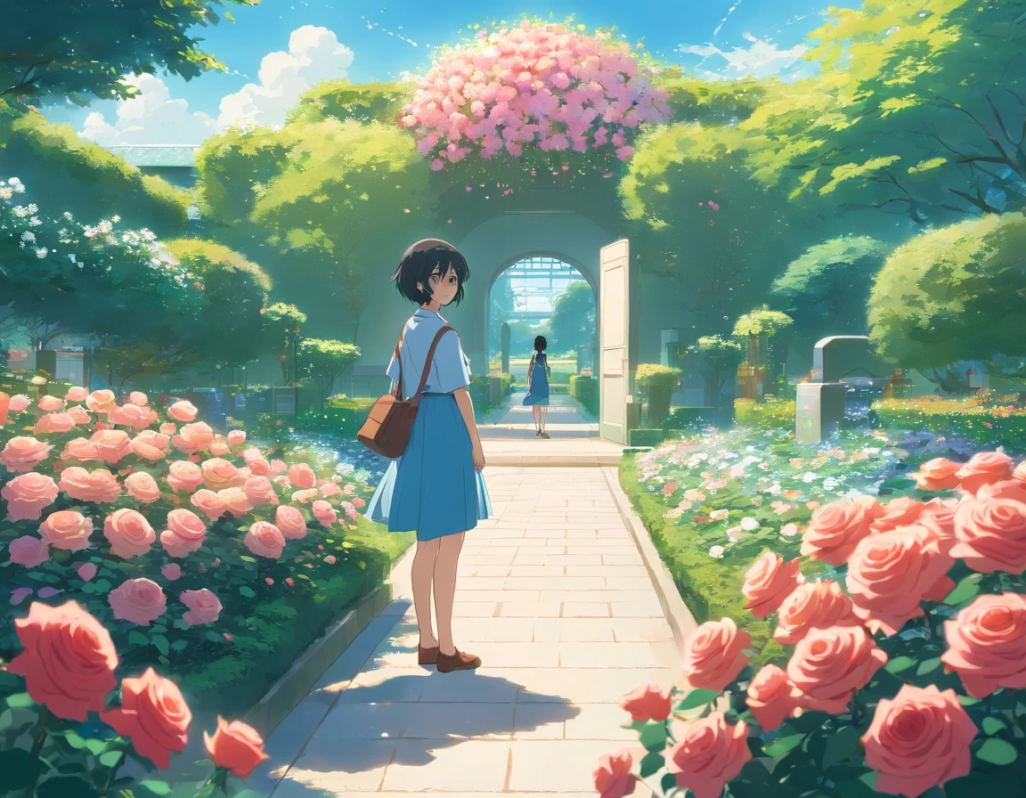 a rose garden
