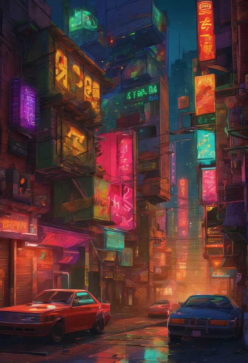 ((picture book illustrations)), (((old small village scenery illustrations))), ((stonework residence where a very small dwarf lives) ), (located at the living quietly at the feet of human), ((gap between buildings in new york)), there is a sense of life, ((((masterpiece)))), high quality, very_high_resolution,