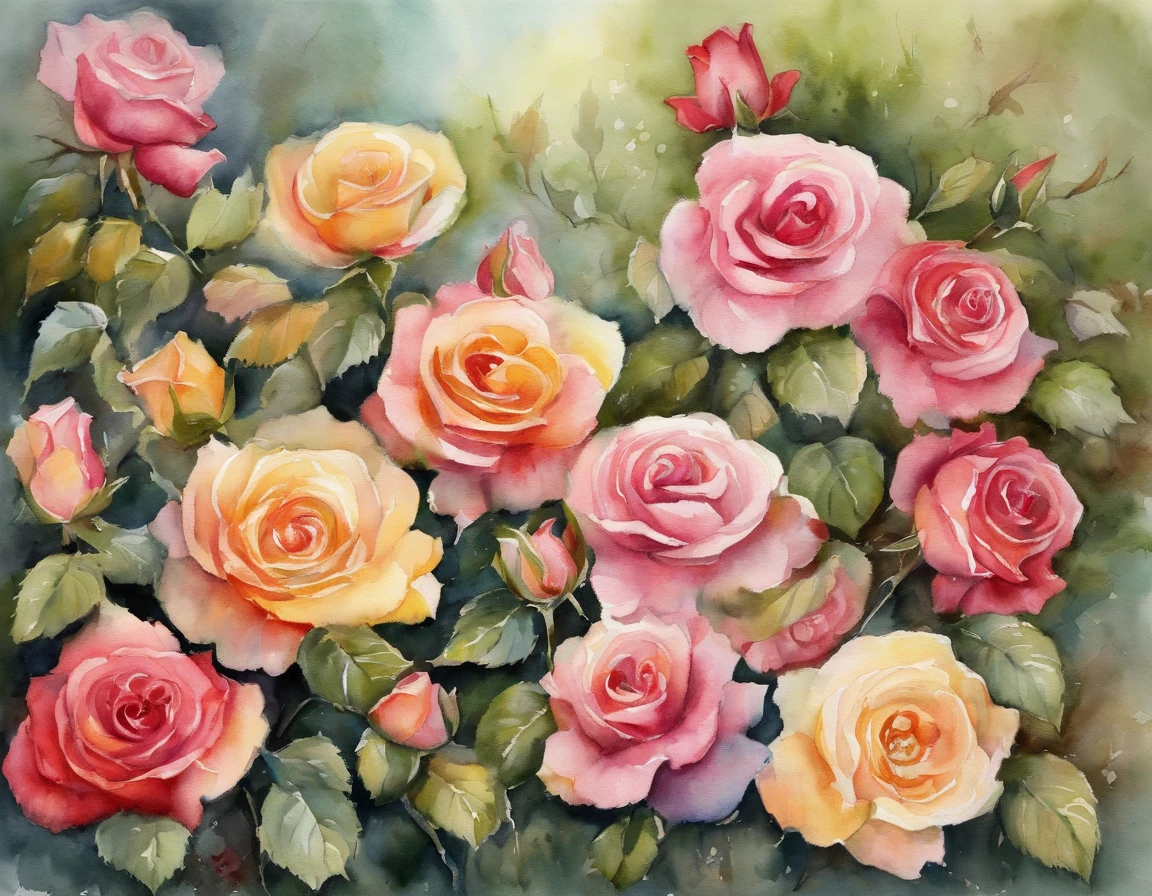 a rose garden