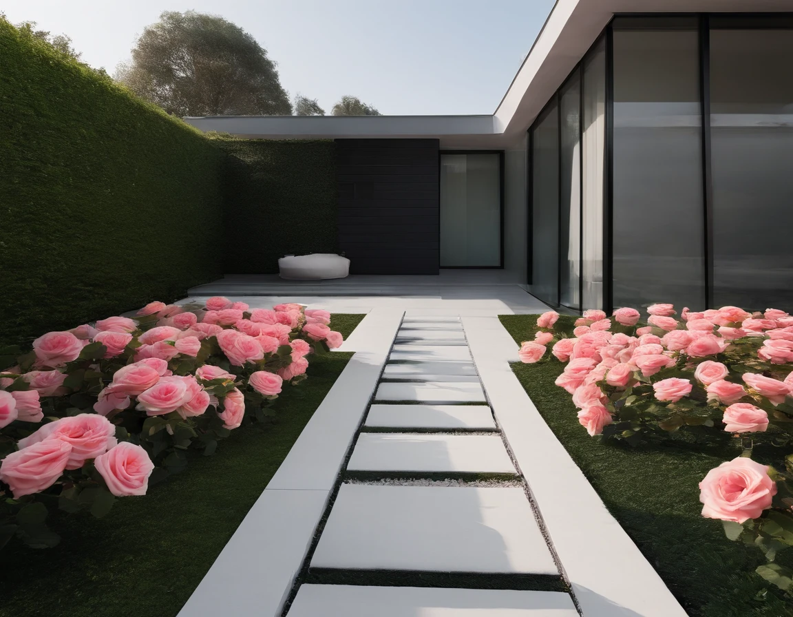 a rose garden