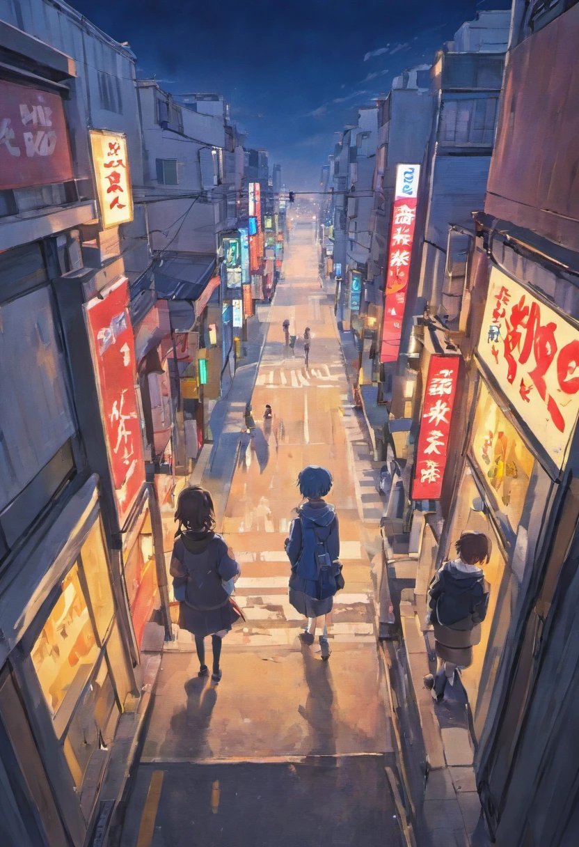 Scenery of Shimokitazawa,20 years later,view over city,In front of the station,