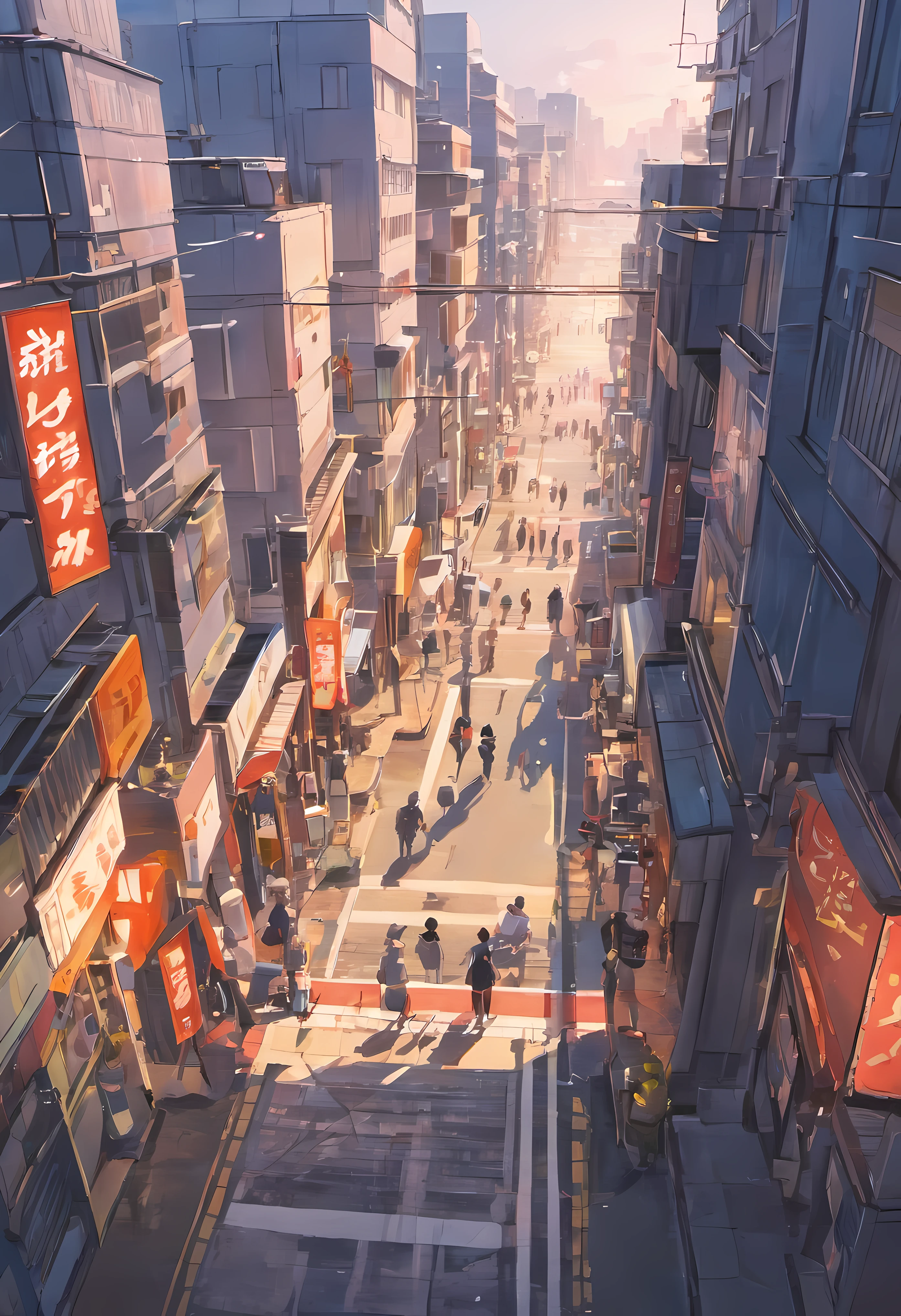 Scenery of Shimokitazawa,20 years later,view over city,In front of the station,
