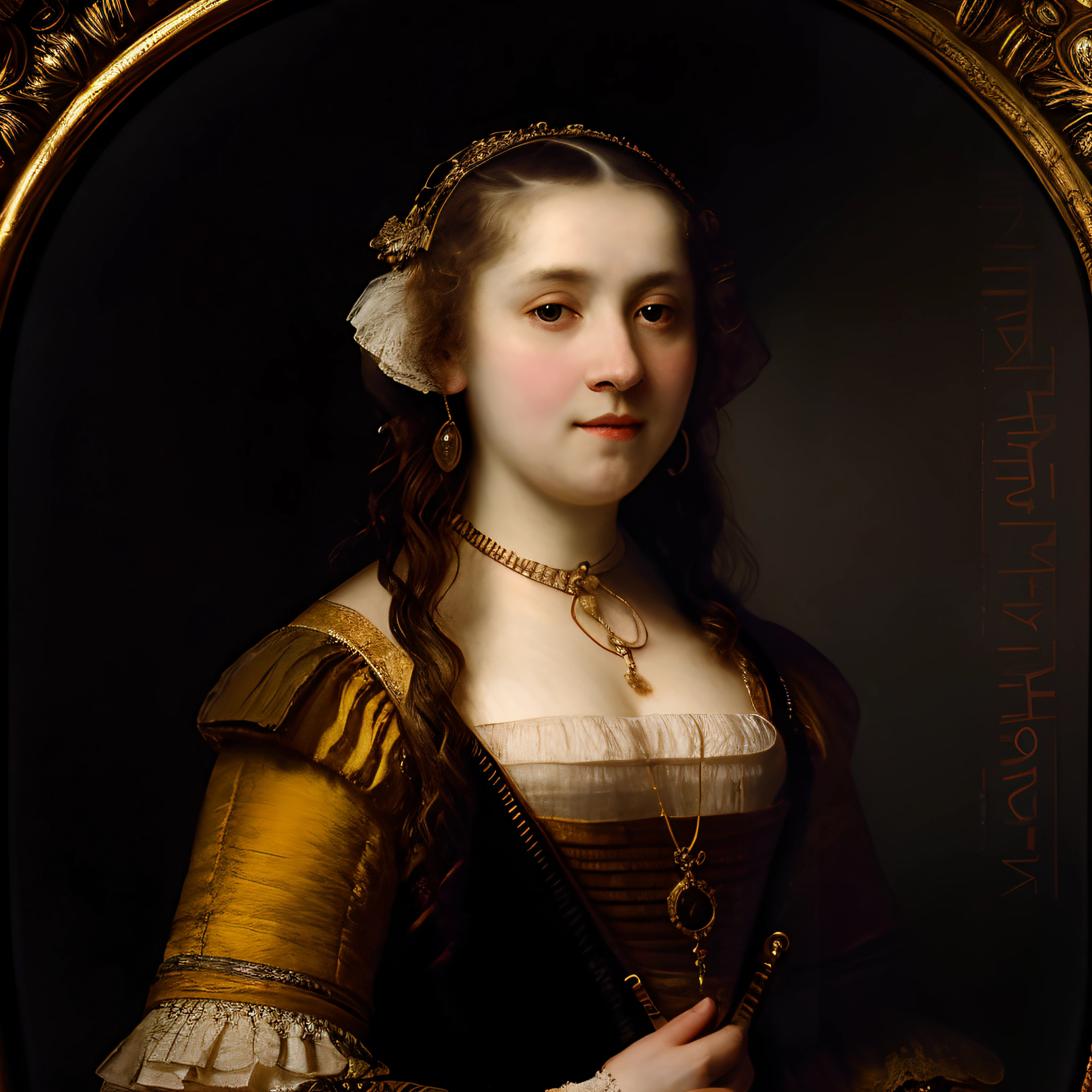 A beautiful woman by rembrandt and turner