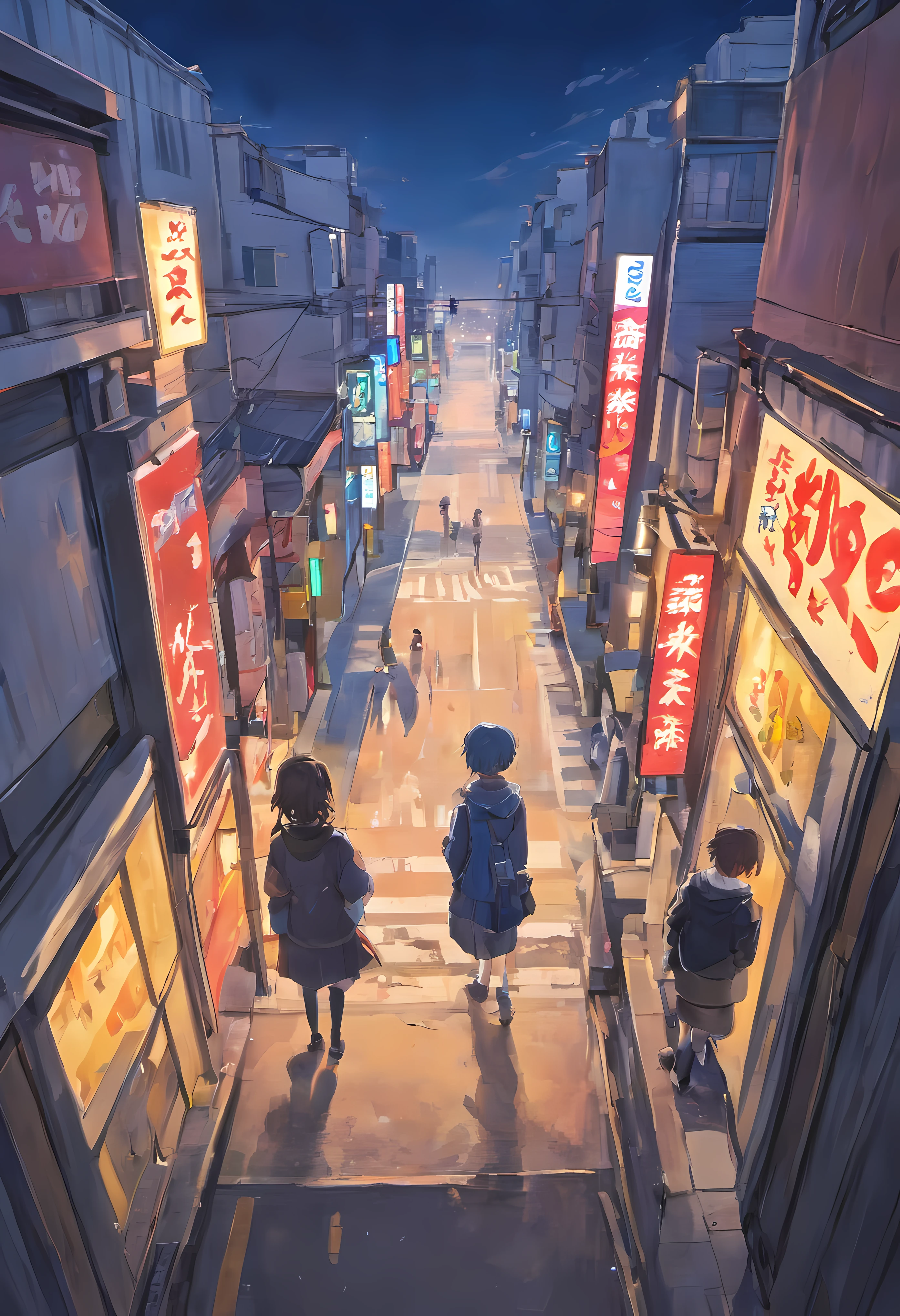 Scenery of Shimokitazawa,20 years later,view over city,In front of the station,
