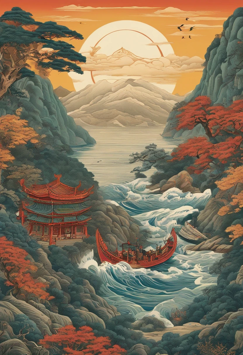 Yamakawa,rios,Sun,Mountain and Sea Skylark Scroll,Ancient mythology《Mountain and Sea Sutra》,mythological beasts,Mantis Ring of Power