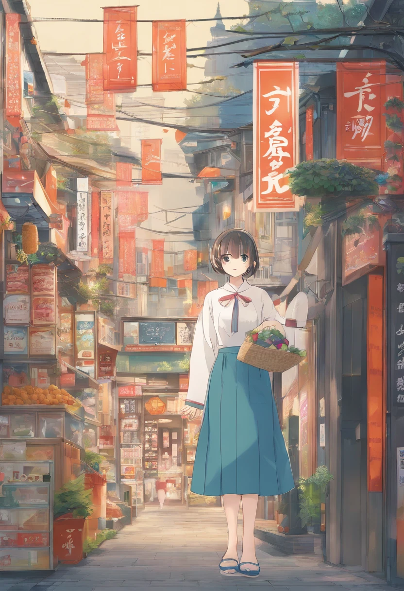 absurderes, hight resolution, ultra-detailliert, (japanaese girl:1.3),((toppless:1.55)),(((8 year old:1.7))),((slender:1.6)),(Short twin tail hair),(looking viewer).
BREAK,
, appearance々Creating brilliance with design, with clean lines, simple shapes, and a focus on composition and balance.
BREAK,
, ((Japanese「Hokusai」Create images inspired by the beauty of, with delicate lines, flat-colors, and an emphasis on pattern and composition.))
BREAK,
((Capture an urban cityscape, towering castle, bustling streets, sparklers,(Festive grocery store) and a dynamic atmosphere.)).
BREAK,
((Take images in low light with minimal lighting、Focus on the subtle details and atmosphere of the scene)).
