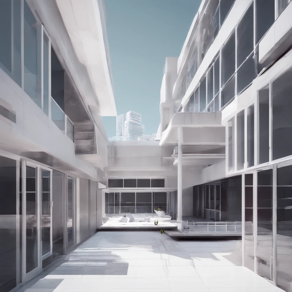 Game Academy,Ethno-style architecture,Ancient Chinese,(Future science fiction,neonlight,cyber punk perssonage,Hologram aura、particle fx),Structurally sound、High-definition details,perfect works,White background,(tmasterpiece,top-quality,best qualtiy,offcial art,Beauty and aesthetics:1.2),(8K,best qualtiy,tmasterpiece:1.2)