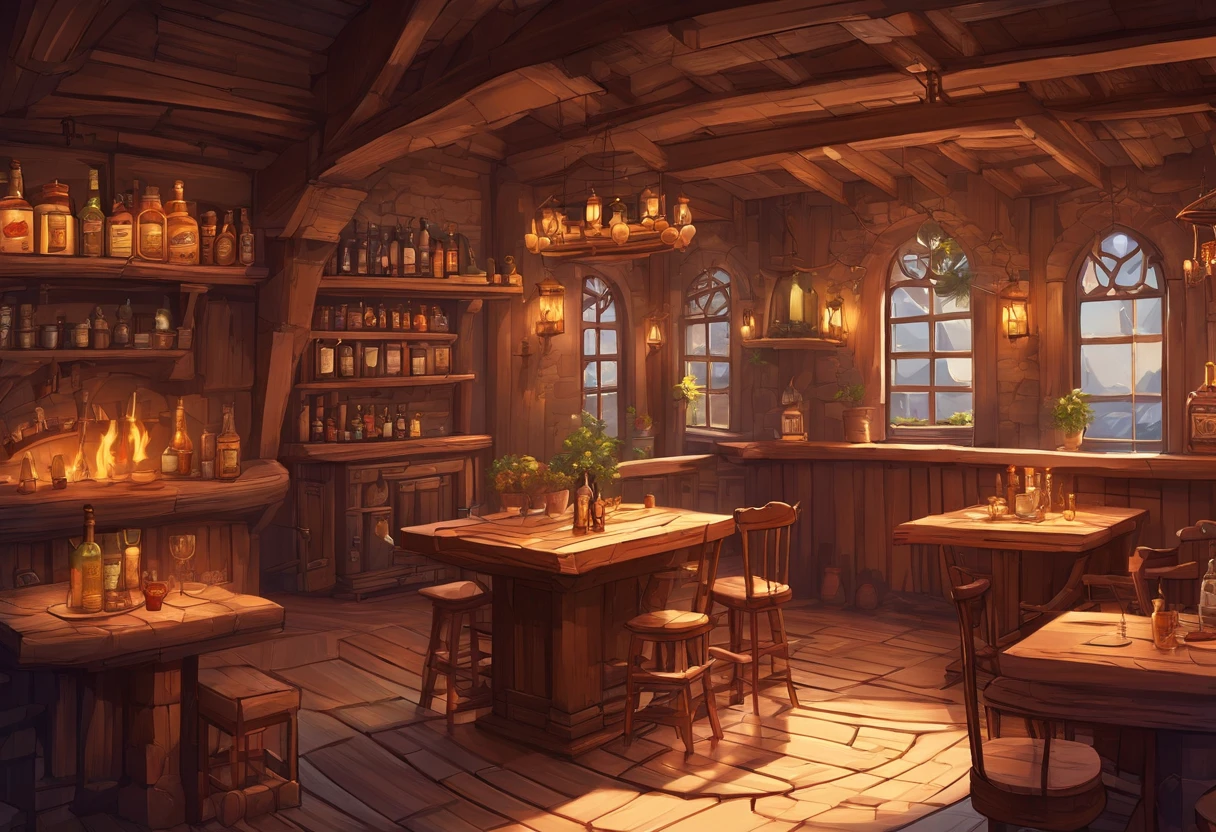 absurderes, Best Quality, Fantasy, Isometric, Knoling style (Inside a miniature wooden pub:1.2), wood, a chair,A table,dual,Tavern,stairs,A table, (Simple background:1.2)Multi-dimensional and cozy tavern, Highly Detailed Concept Art, Fantasy tavern setting, Complex and detailed environments, Beautiful detail concept art, Color Concept Art, High Rendering.Illustration of a room with a staircase and a table, Multi-dimensional and cozy tavern, Highly Detailed Concept Art, Fantasy tavern setting, Highly Detailed Concept Art, Highly Detailed Concept Art, Tavern Background, Detailed concept art, Concept Art!, Inside the tavern, Concept Art!!, Complex and detailed environments, Beautiful detail concept art, Color Concept Art, Concept Art , High Rendering,4k,Concept Art