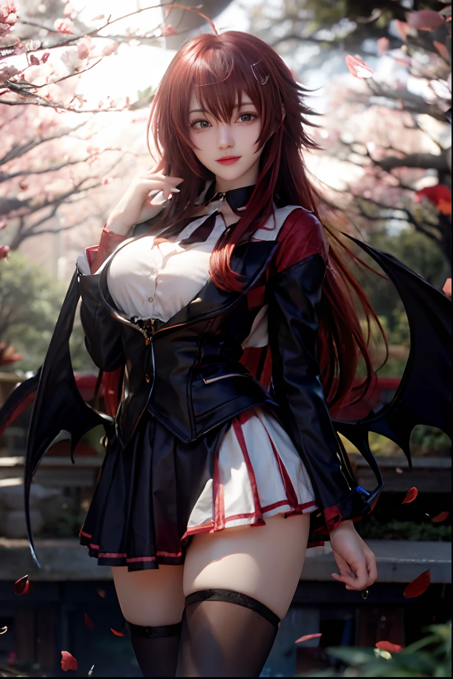 Red hair,