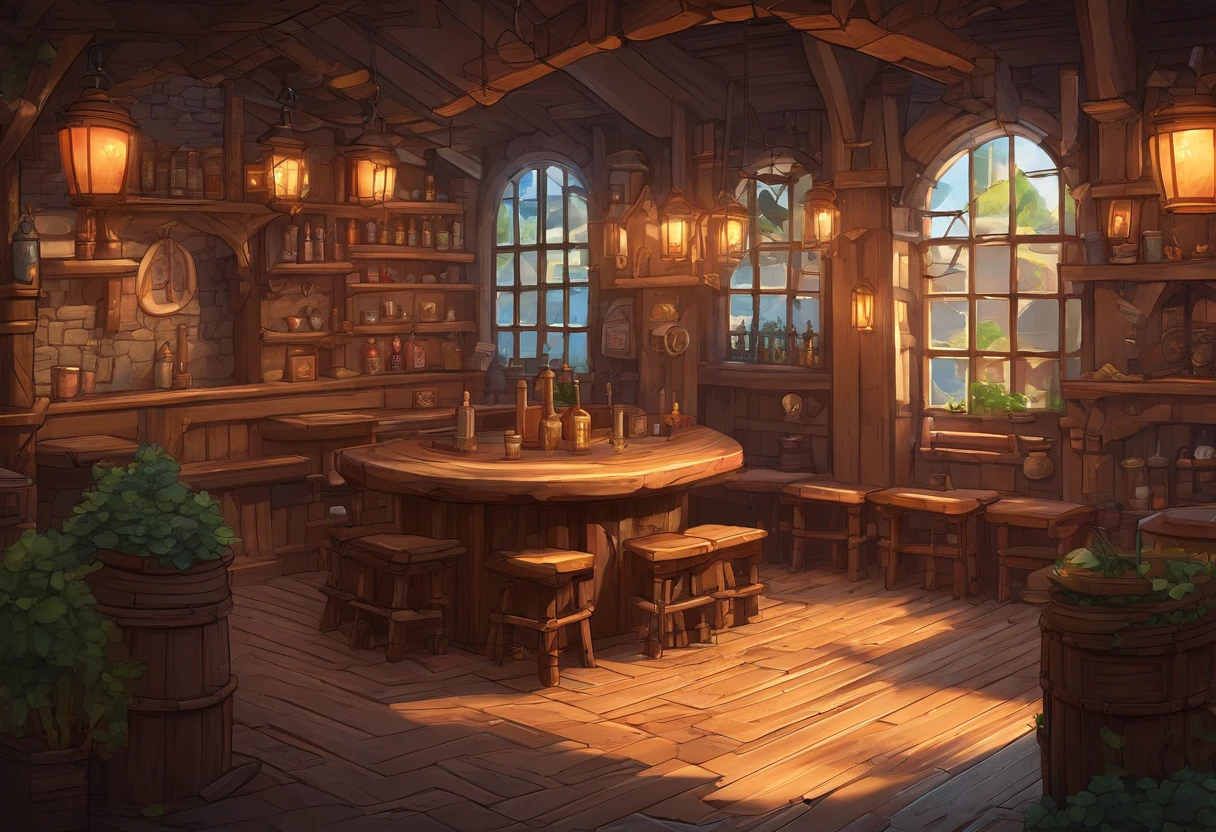 absurderes, Best Quality, Fantasy, Isometric, Knoling style (Inside a miniature wooden pub:1.2), wood, a chair,A table,Dual,Tavern,stairs,A table, (Simple background:1.2)Multi-dimensional and cozy tavern, Highly Detailed Concept Art, Fantasy tavern setting, Complex and detailed environments, Beautiful detail concept art, Color Concept Art, High Rendering.Illustration of a room with a staircase and a table, Multi-dimensional and cozy tavern, Highly Detailed Concept Art, Fantasy tavern setting, Highly Detailed Concept Art, Highly Detailed Concept Art, Tavern Background, Detailed concept art, Concept Art!, Inside the tavern, Concept Art!!, Complex and detailed environments, Beautiful detail concept art, Color Concept Art, Concept Art , High Rendering,first floor