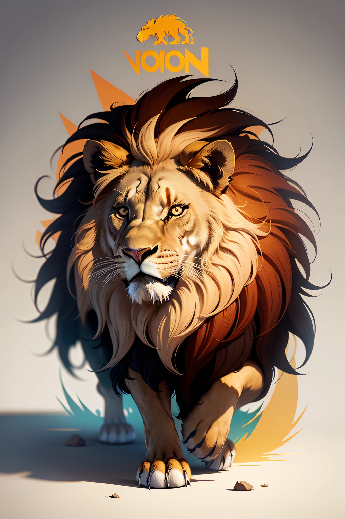 Animal lion, Vector, Logotipo, Canva