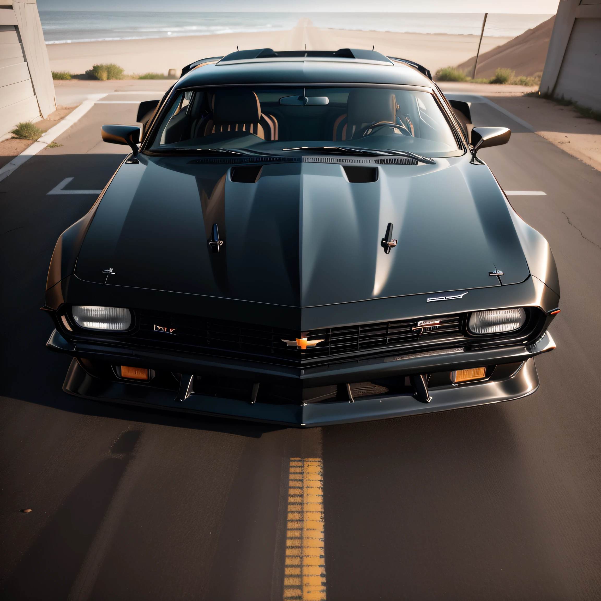 Black Chevrolet Camaro RAW photo,small detailed,realisticlying,ultra real photo,8K UHD,Digital SLR,softlighting,high high quality,filmgrain,Fujifilm XT3,(tmasterpiece)
