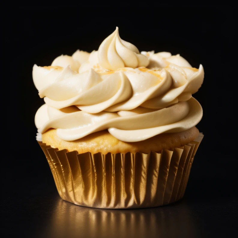 Flip the sugar,k hd,32K,Works of masters,Black gold marble background,Movie light,Cupcakes,complexdetails,cappuccino,Durian mille-feuille,coriander