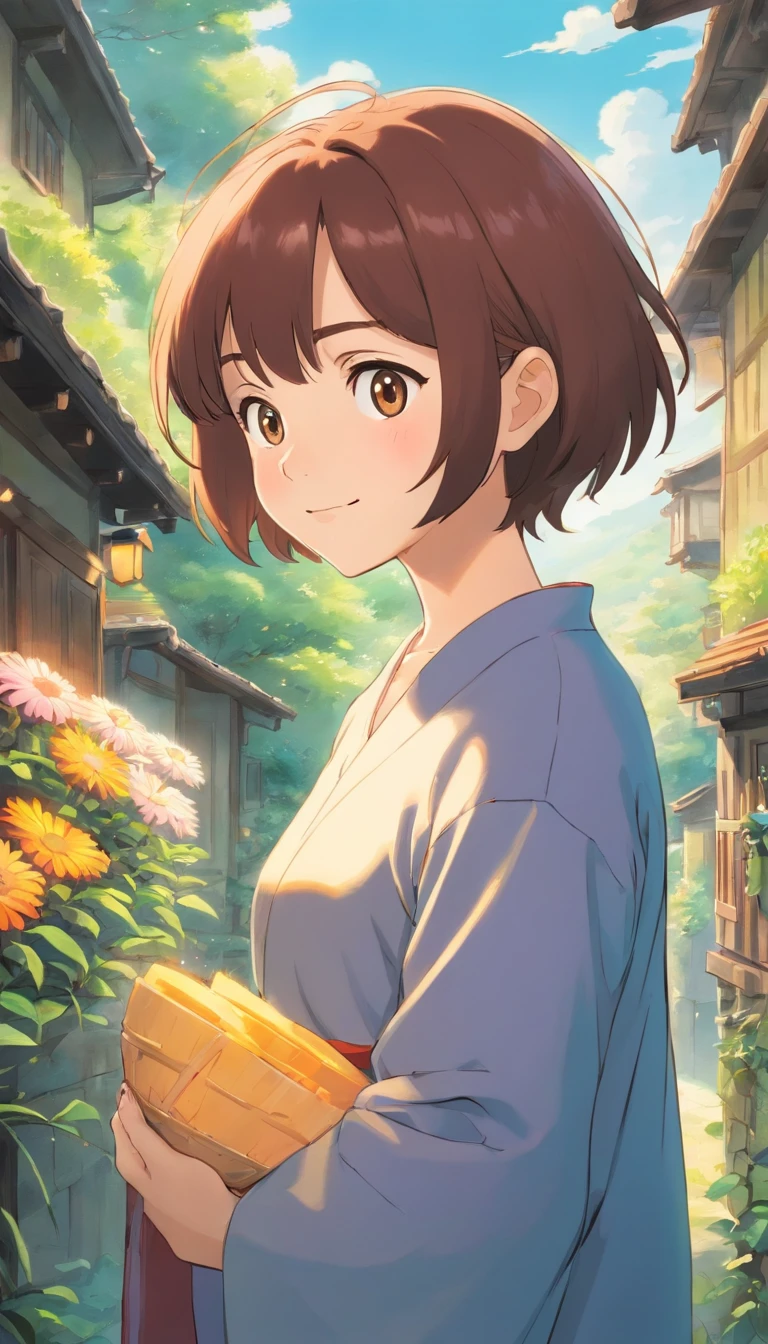 Department of Healing,Beauty with short hair,Sweet smile,Sense of light and shadow,First love girlfriend
