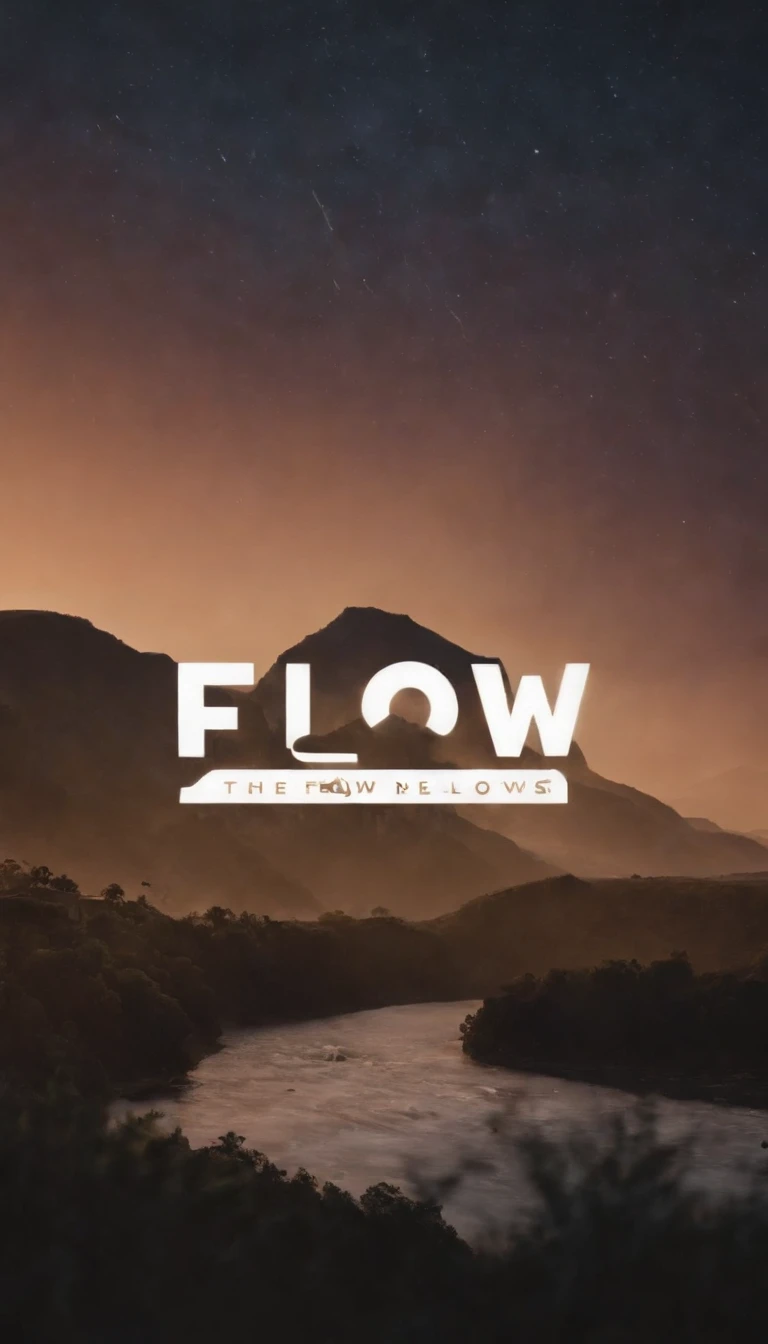 Design a logo for a music festival named 'Flow.' The festival celebrates the rhythm and energy of music genres like hip-hop, rap, and electronic dance music. Incorporate elements that convey a sense of fluidity, creativity, and the vibrant atmosphere of live music performances. Use colors and imagery that capture the essence of 'flow' in music.