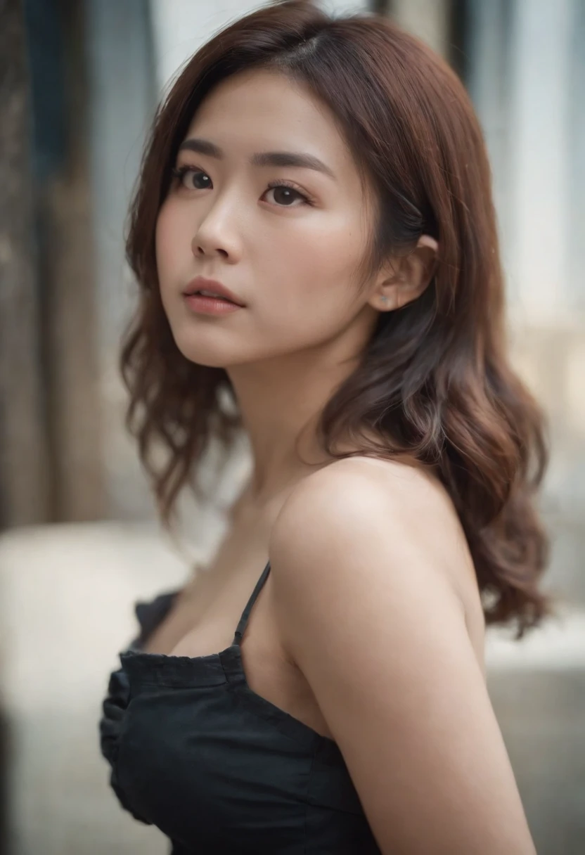 a japanese girl, underboob