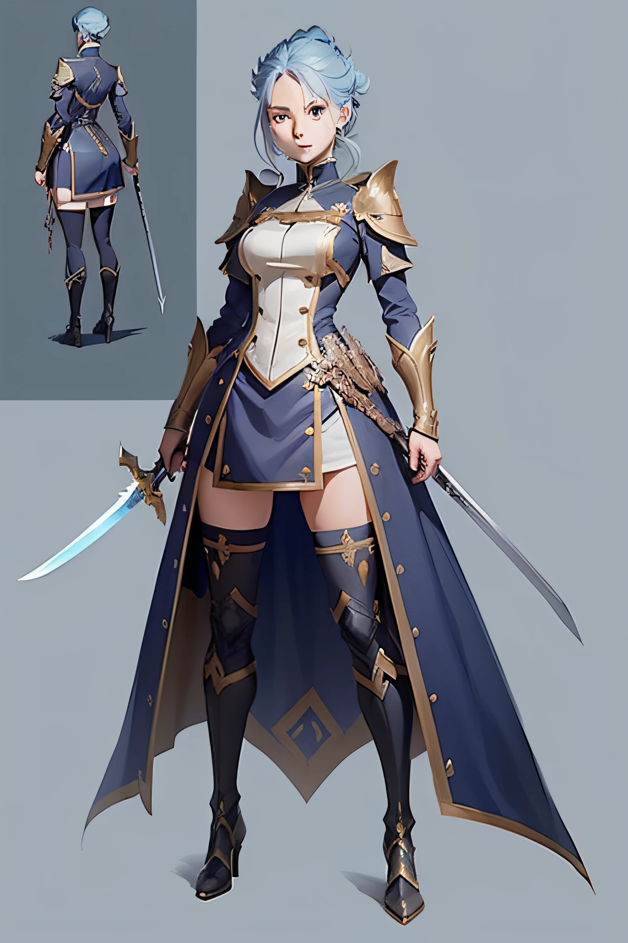 a close up of a person in a uniform with a sword, ( ( concept art of character ) ), best anime character design, full body character concept art, full body concept art, detailed full body concept art, Anime character design, anime character reference sheet, full character concept art, detailed anime character art, anime concept art, jrpg character art, hori + Conceptual art