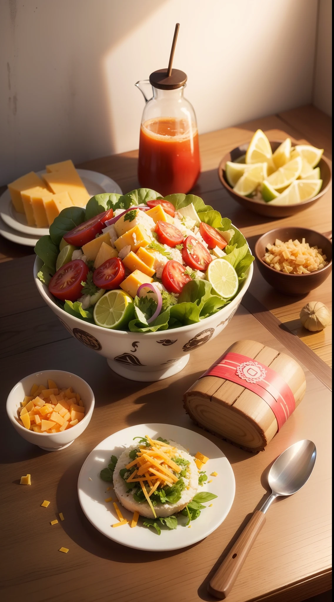 There is a salad dish with tomatoes and lettuce, salada, ๐ฟ๐ธ๐, โค๐ฅ๐๐ช, NCIS, abacate e cheddar, imagem detalhada, master part!!, 1614572159, master part!, arte mista, ๐คฌ ๐คฎ ๐ ๐, Sasai Ukon Masanao, ๐ฃ ๐ฅ