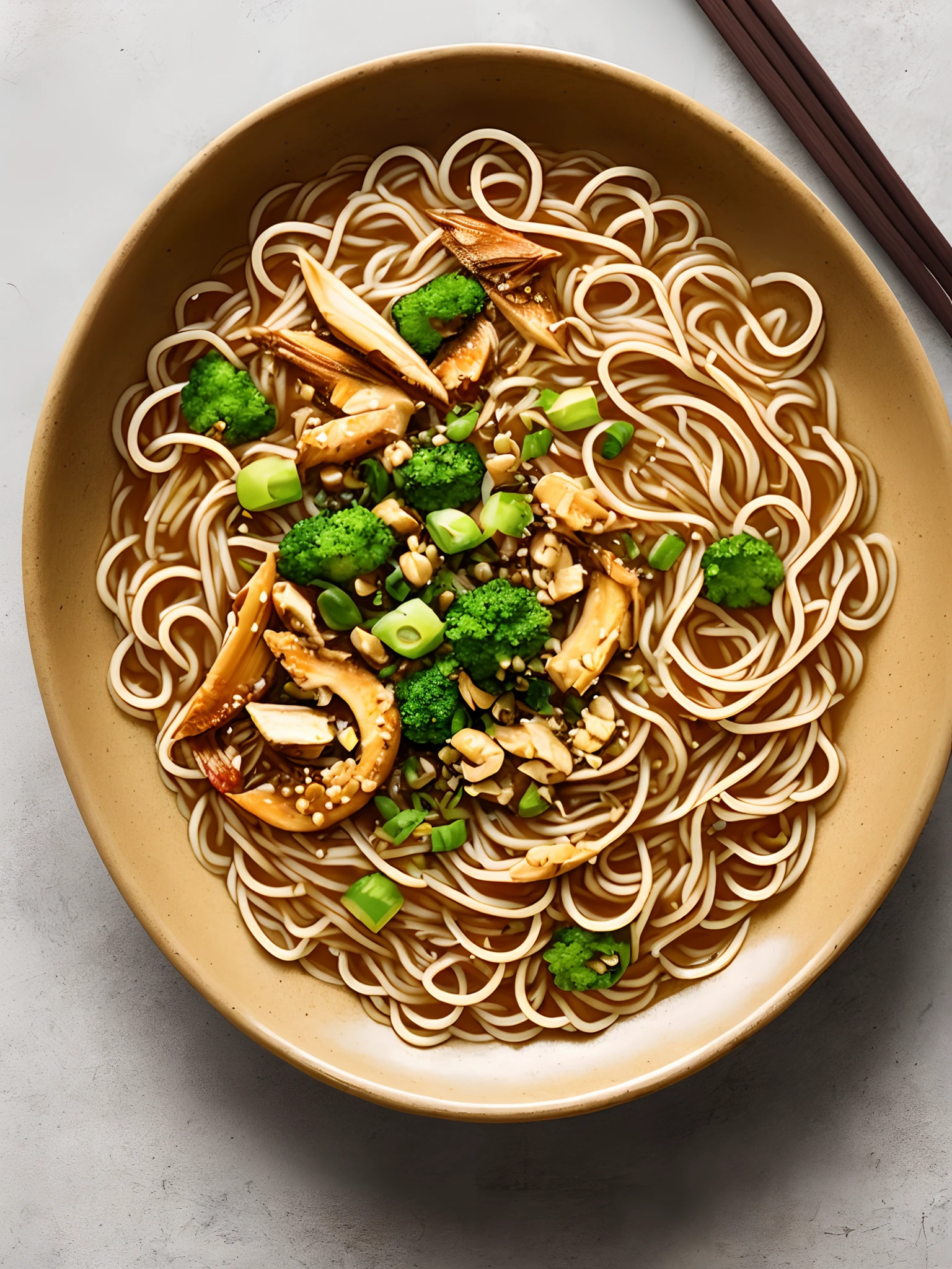 Poster picture about a bowl of noodles