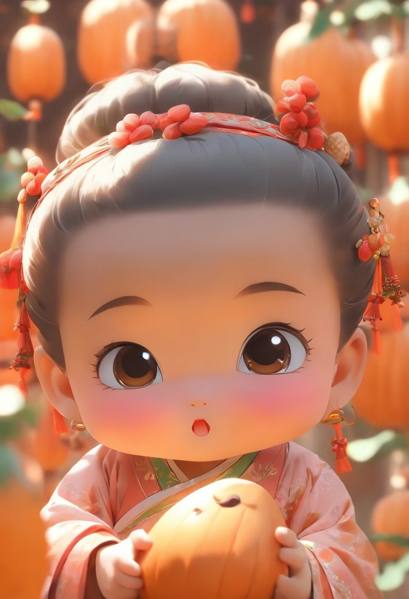 China-style,Tang dynasty baby girl,Hanfu,Cute and cute,Ball head,Hold a bunch of sugar gourds,Lively streets of Chang'an,Full body like,Detailed and accurate,depth of fields,8K,A high resolution,tmasterpiece,Beautiful wallpapers,high qulity,high detal,s the perfect face,offcial art,blur backgroun, --niji 5 --q 2