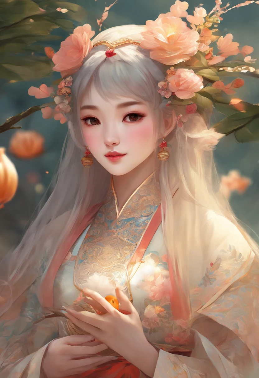China-style,Tang dynasty girl,Hanfu,Cute and cute,Ball head,Hold a bunch of sugar gourds,Lively streets of Chang'an,Full body like,Detailed and accurate,depth of fields,8K,A high resolution,tmasterpiece,Beautiful wallpapers,high qulity,high detal,s the perfect face,offcial art,blur backgroun, --niji 5 --q 2