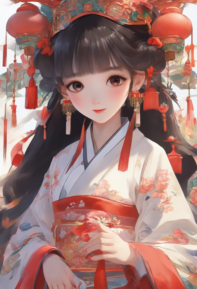 China-style,Tang dynasty baby girl,Hanfu,Cute and cute,Ball head,Hold a bunch of sugar gourds,Lively streets of Chang'an,Full body like,Detailed and accurate,depth of fields,8K,A high resolution,tmasterpiece,Beautiful wallpapers,high qulity,high detal,s the perfect face,offcial art,blur backgroun, --niji 5 --q 2