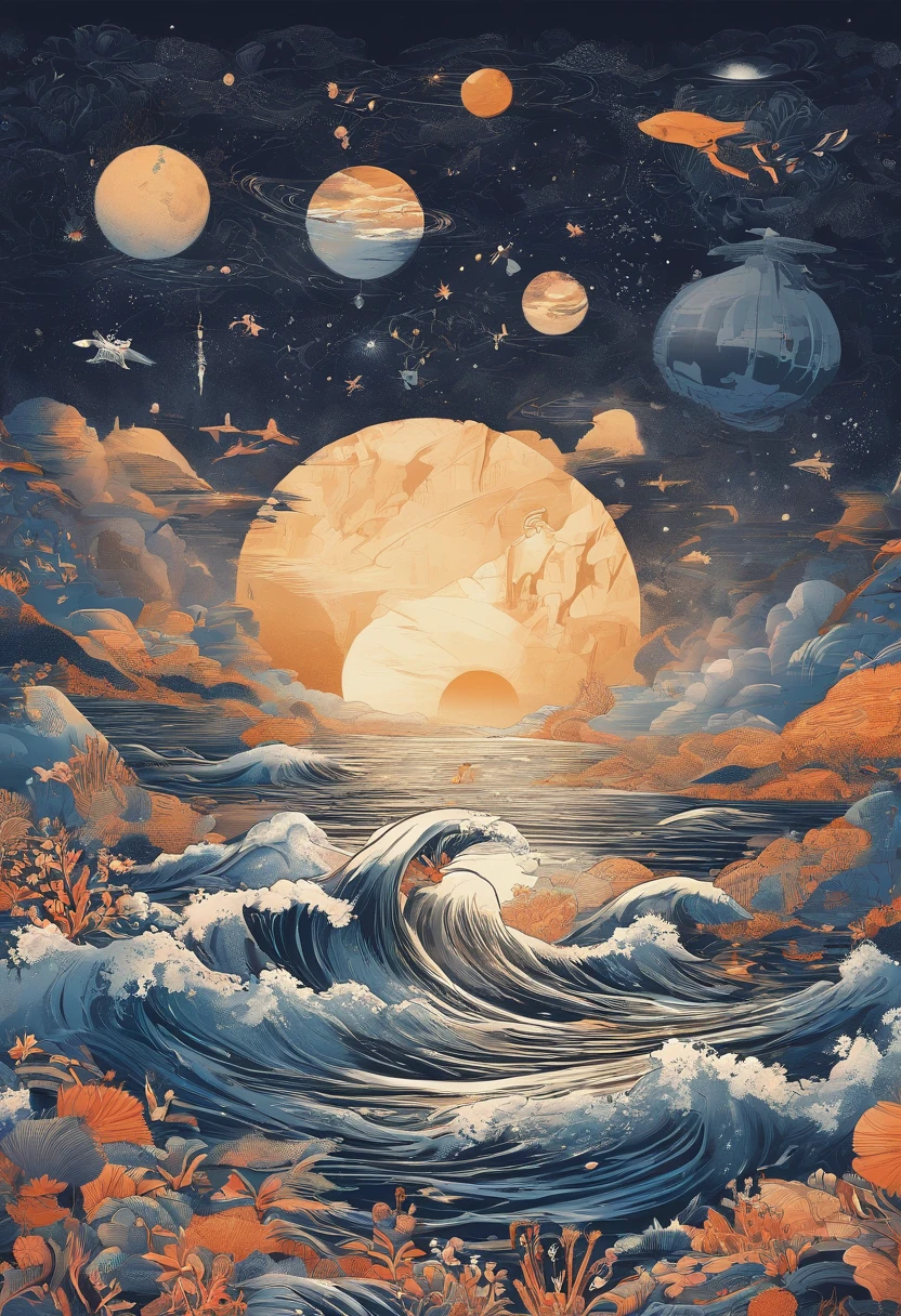 sea of stars,scenecy,afar,mirai,dawning