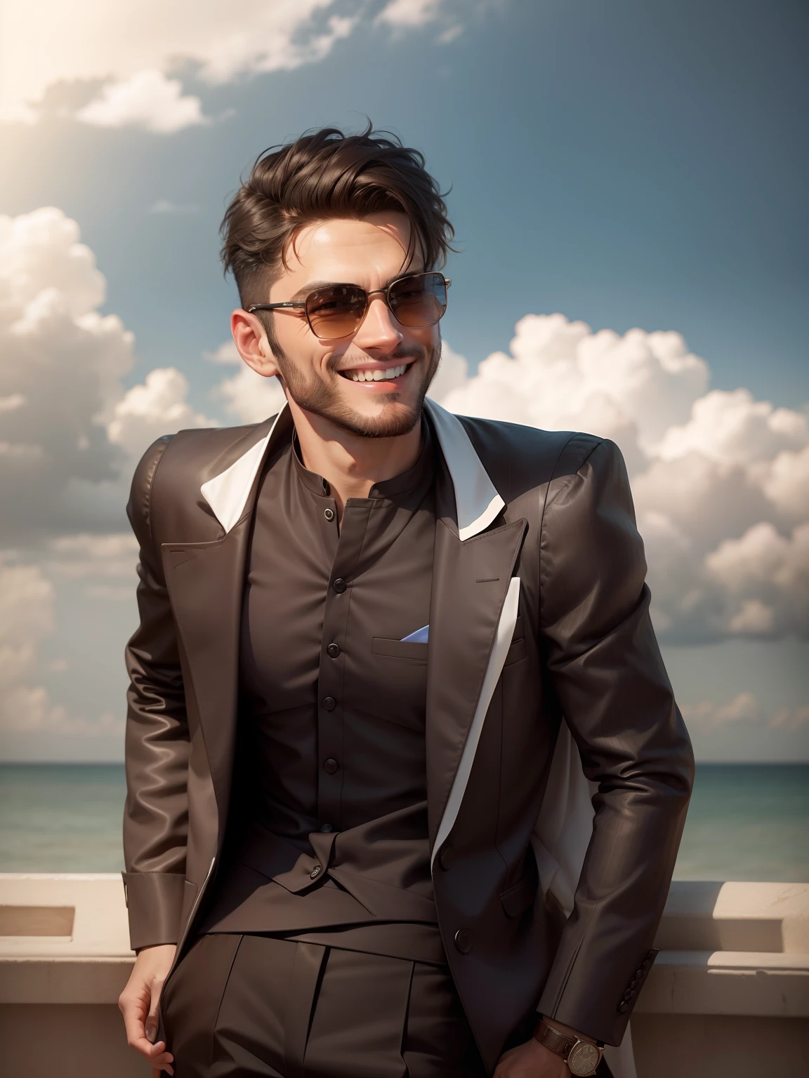 Smileing face Stylish look