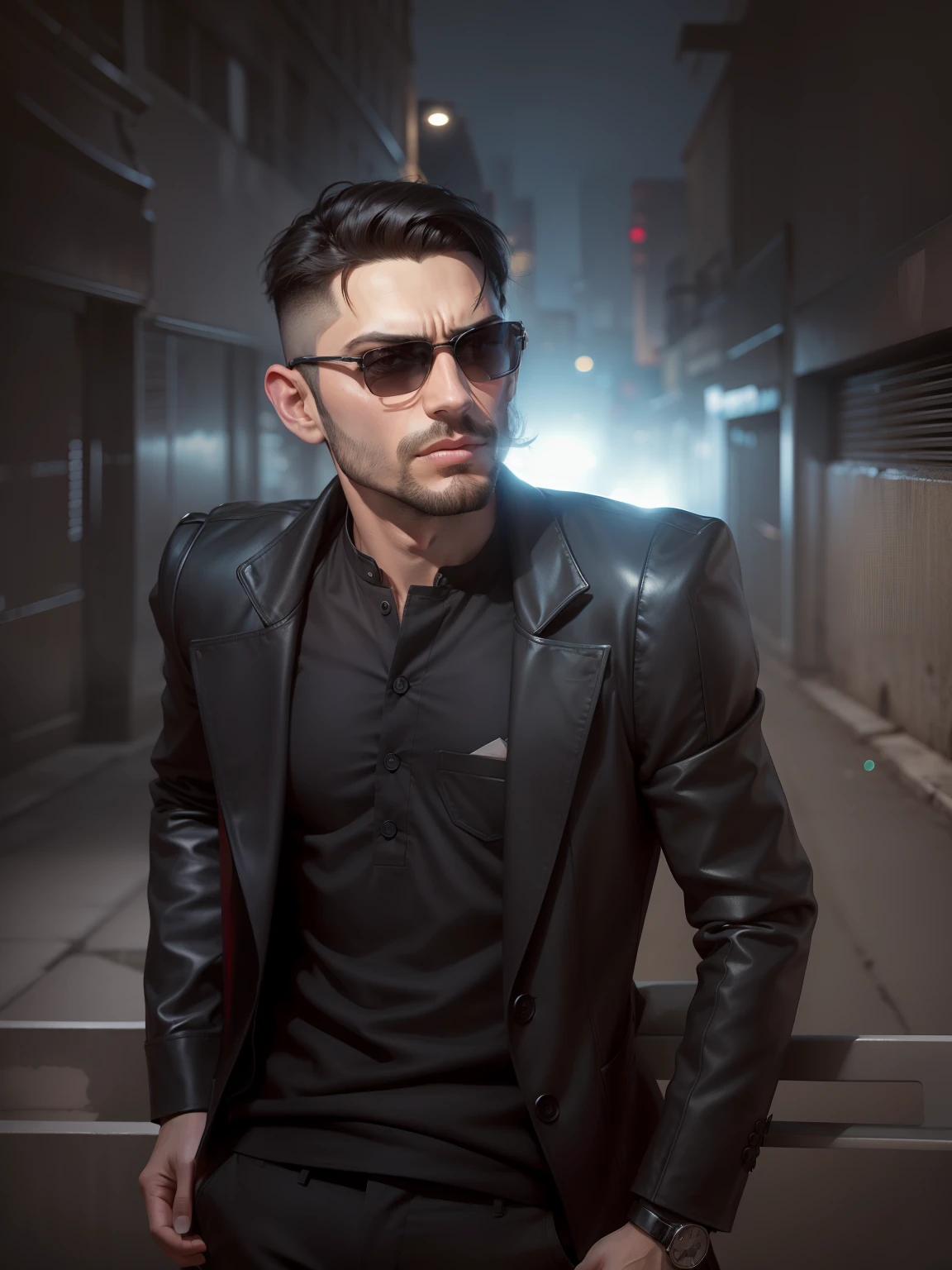 Killer look fashion face change background