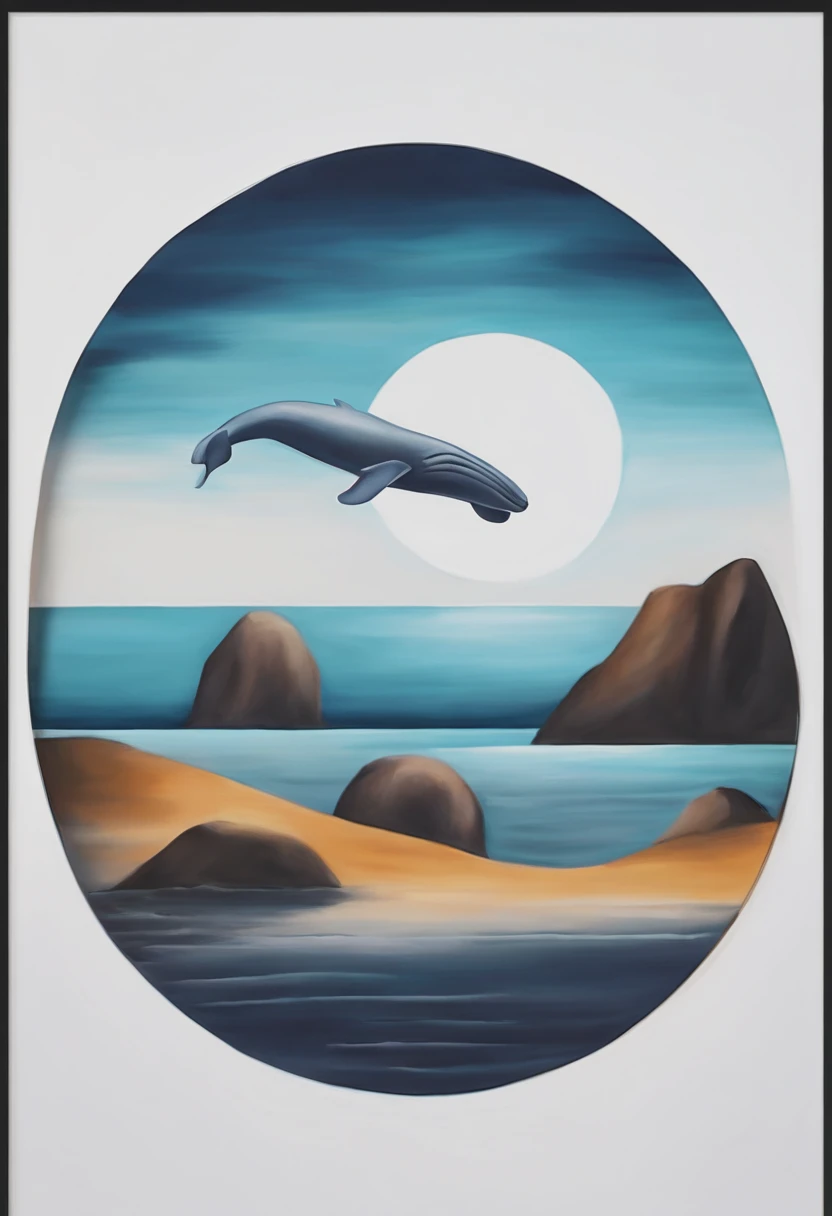 Round logo,There is a whale on the screen,ocean water,hour glass,book,Skysky, Academic painting, added detail, award painting, classroom doodle, intermediate art, acrylic and spraypaint, traditional art, cartoon painting, 2021 award winning painting, 2 0 2 1 award winning painting, Classe escolar, 【 sciart 💙💜 mson, winning artwork, painted in acrylic, canvas painting