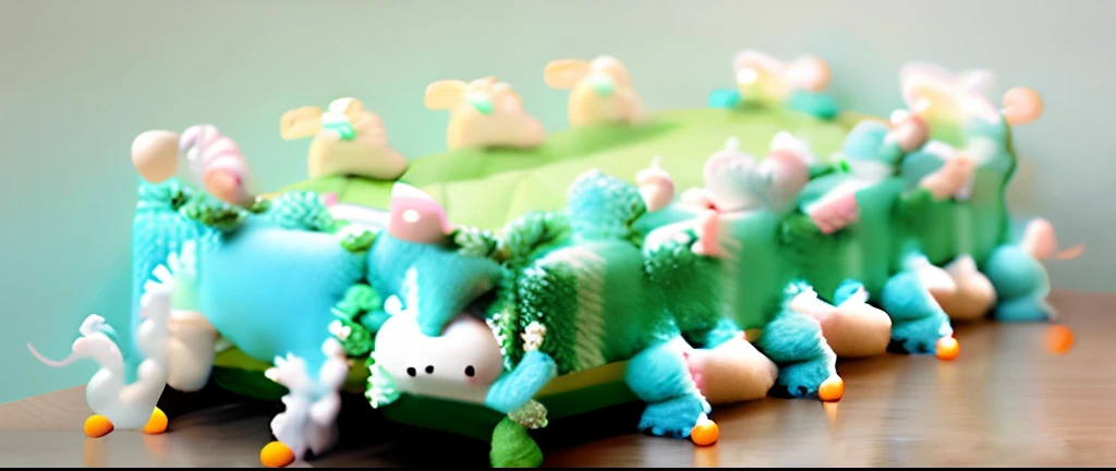 clouds,Clouds,Moire,Anthropomorphic clouds,Green cloud plush toy,plush,adolable,Super cute,
