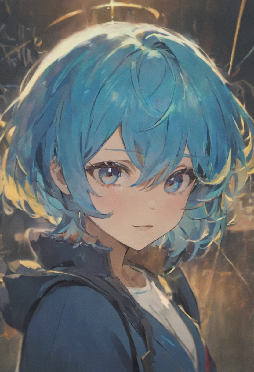Blue hair, Asymmetrical hair, hair behind ear, Expressive hair, Hair over eyes, Hairline, goggles, black hair band, Moles under eyes, crazy, grin, parted lip,Seductive smile, Depressed, romanticism lain, Anime style, character sheets, reference sheet, lineup, hyper HD