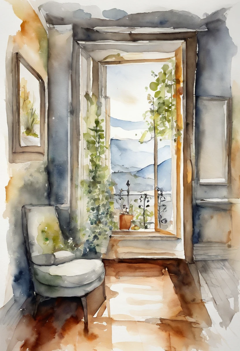 Create a screen to monitor oxygen levels in houses in space, Leave minimalism and mount on the wall, Close to the window overlooking the space, Intimate atmosphere, With organic lines, Monochrome environment