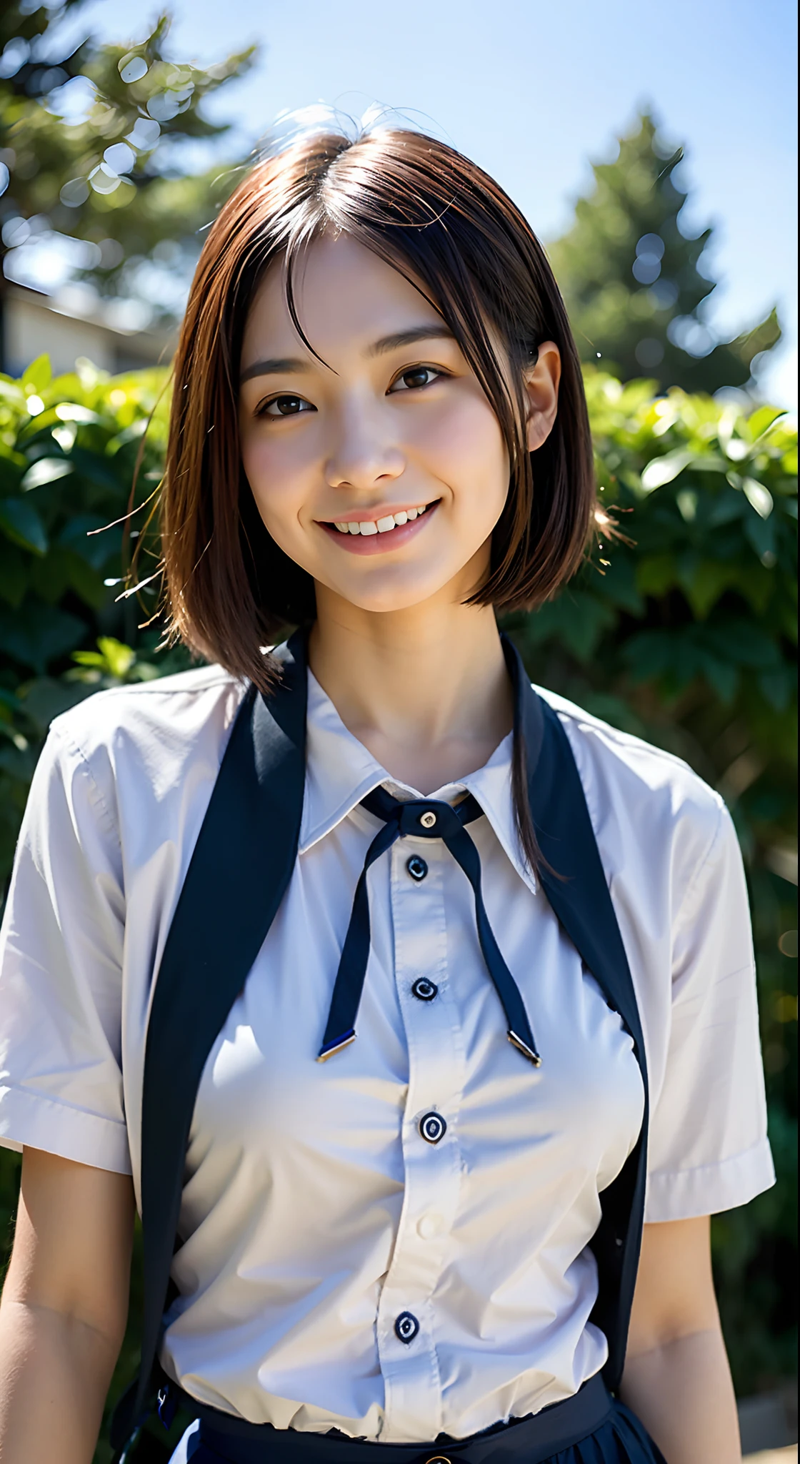 shirt with collar、neck tie、Japanese student uniform