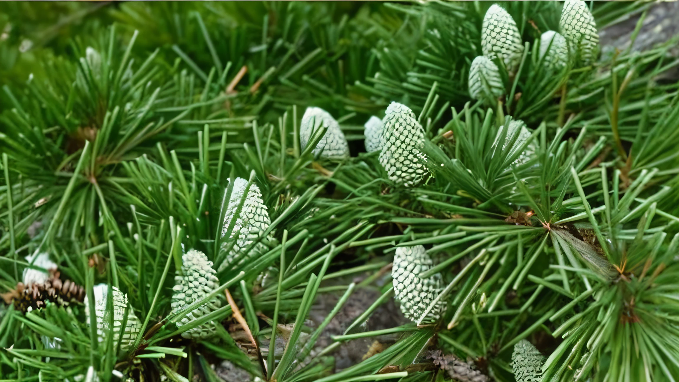 Close-up of pine trees，There are cones on it, green pupills, pinecone, Arendajo in the Pine Forest of Avila, Black fir, Evergreen, pines, Evergreen branches, Pinus pinaster, pines, Fir tree, Spruce tree, Pine, hemlock, cone shaped, spike - like branches, pine woods, bushi, pines symbols