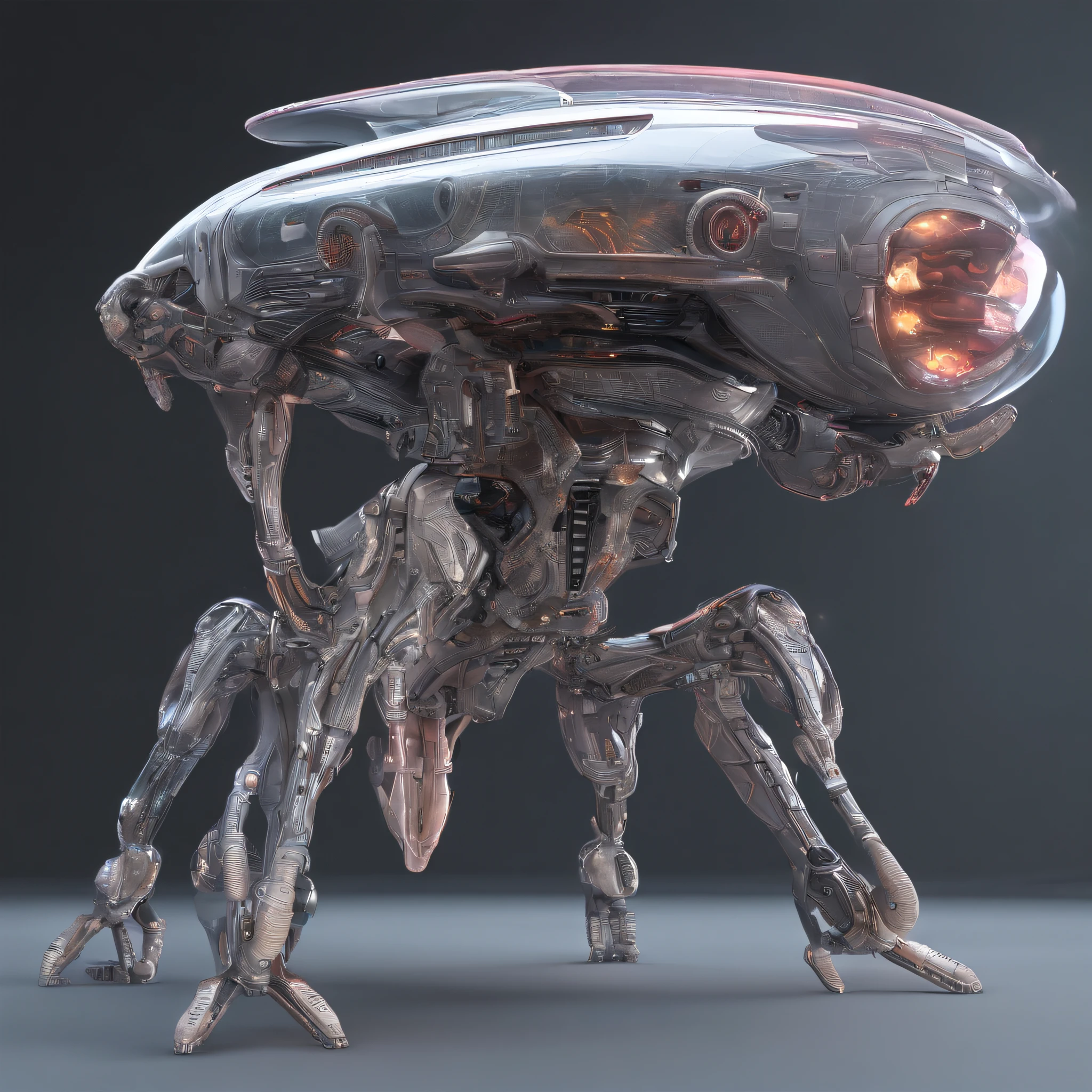 Translucent ethereal aliens,Humanoid,full body,A mech coated with a ceramic glazed luster,Hard surface properties,streamlined line design,It has refined features in a sci-fi environment, glowing from within, Sparks and lights, best qualtiy,tmasterpiece,Photorealsitic, Highly detailed, iintricate,unreal 5 render,