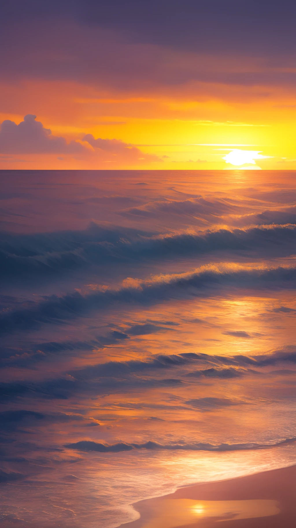 the setting sun,setting sun,Look at the sea
