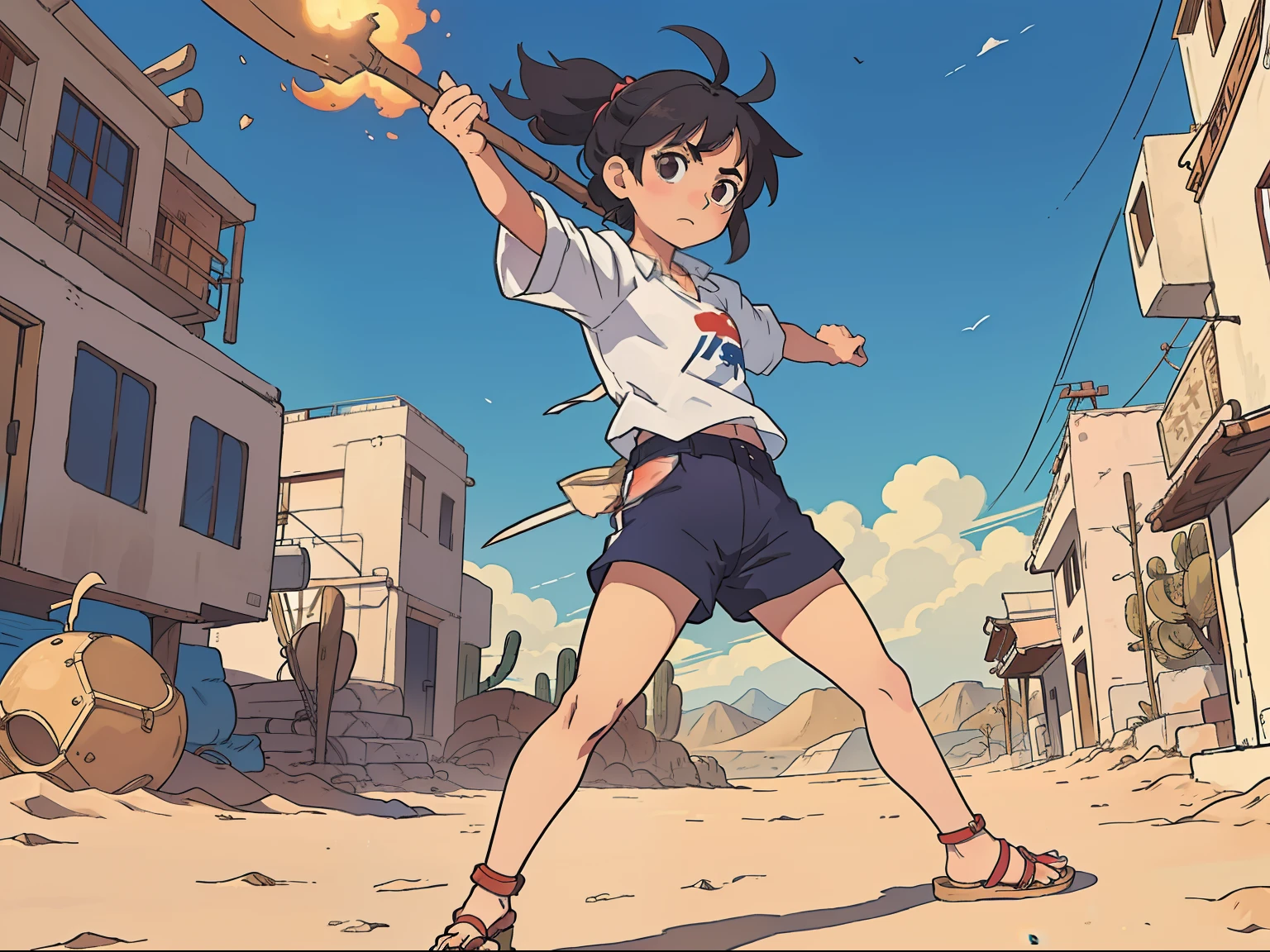 <lora:Smooth Anime 2 Style SDXL_LoRA_Pony Diffusion V6 XL:0.8> score_9, score_8_up, score_7_up, score_6_up, score_5_up, score_4_up, source_anime, BREAK, <lora:Serizawa Akane PONY:1> 1girl, serizawa akane, short hair, blue hair, blue eyes, animal ears, gym uniform, dynamic pose