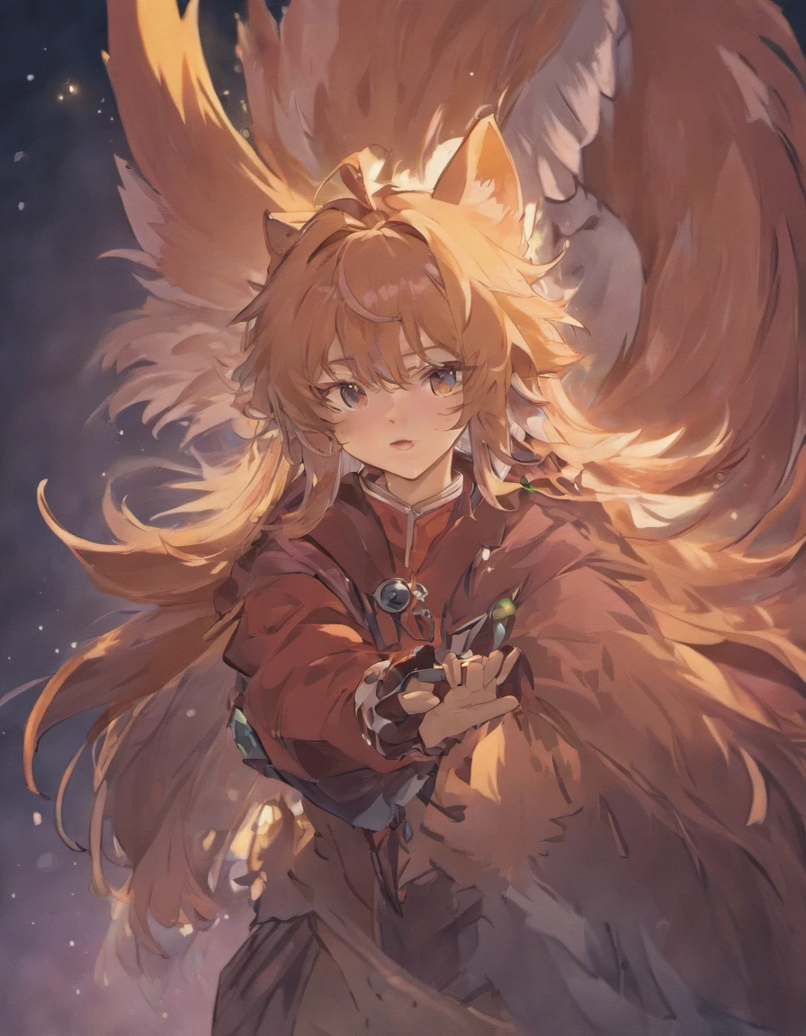 best quality, anthropomorphic wolf