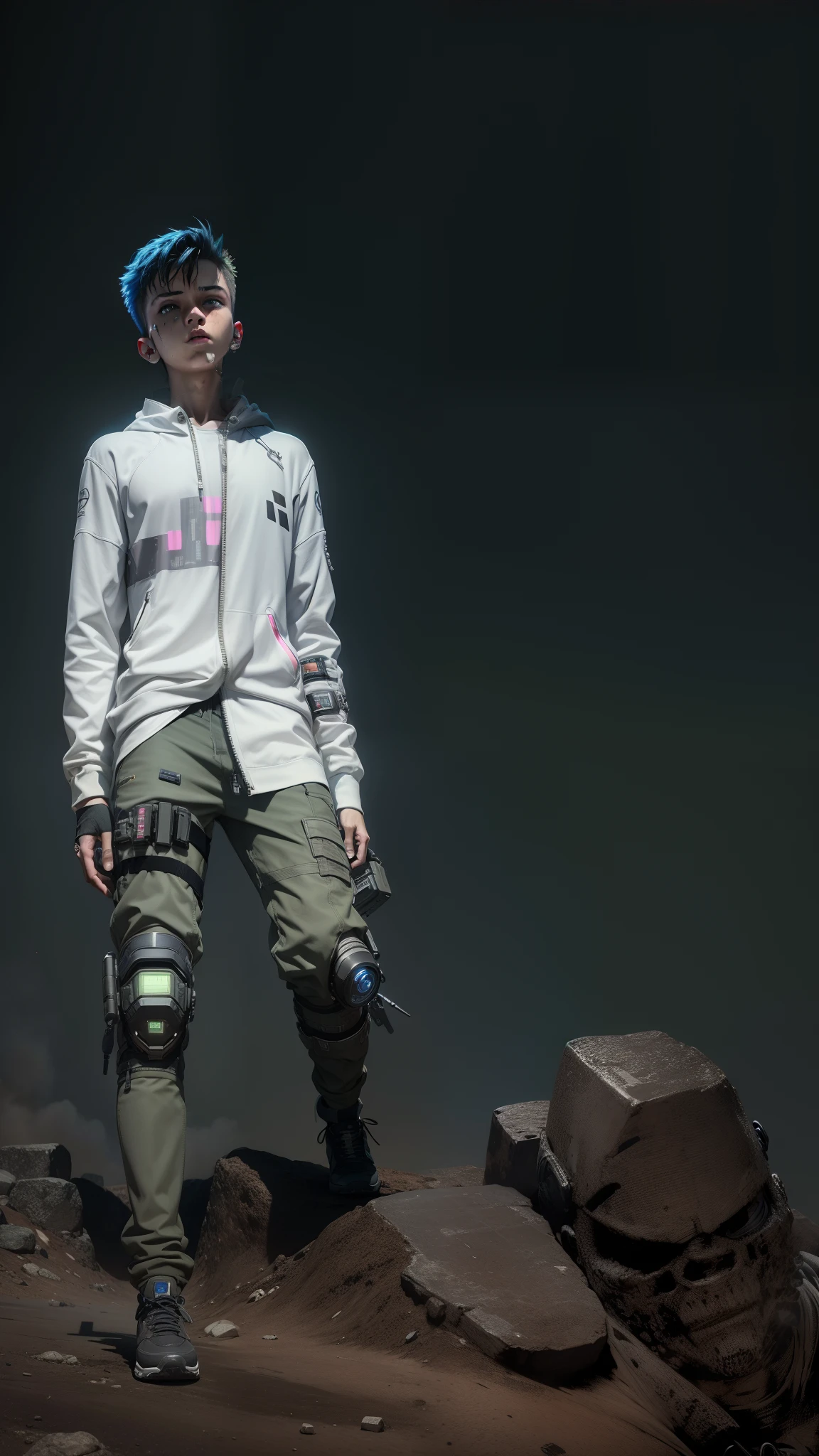 Cyberpunk, boy, ultra HD,