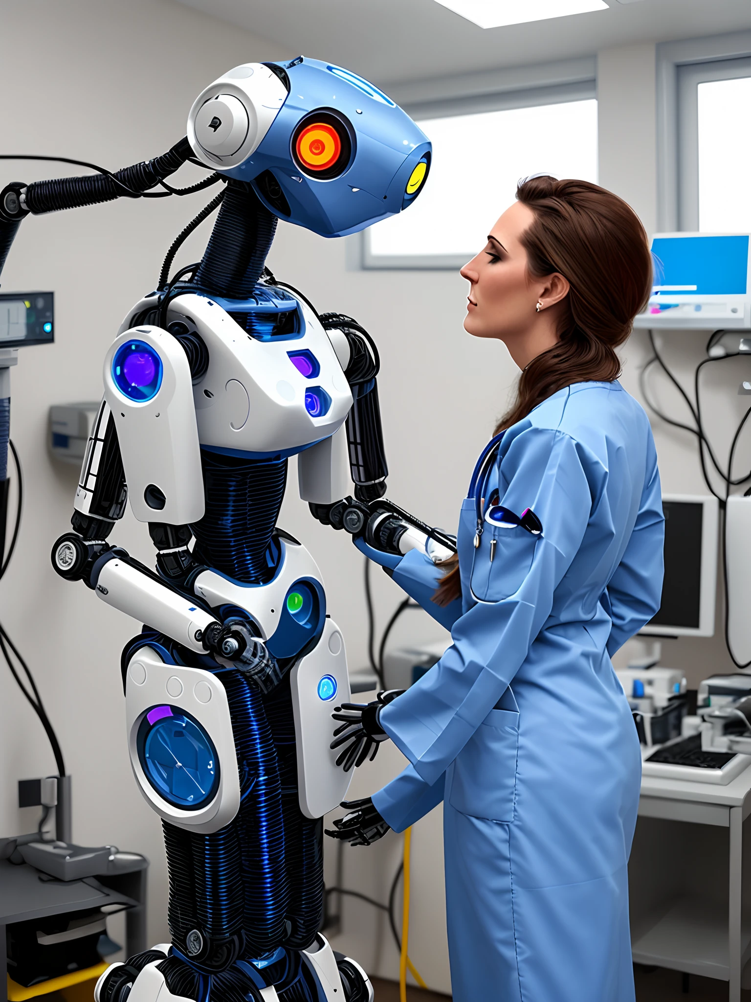 Woman robot doctor