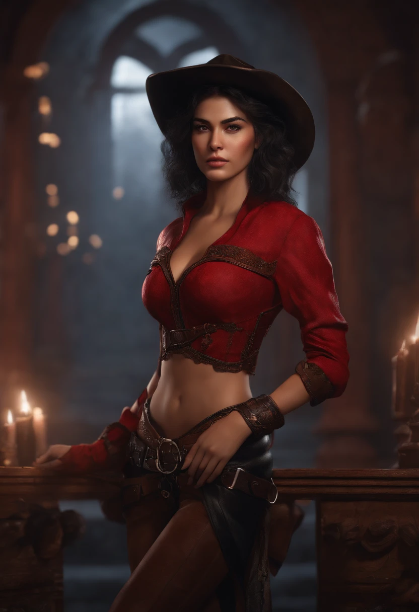 1girl, cowboy shot of beautiful ada, looking at viewer, red dress, black hair, blush, short hair, athletic night, volumetric lighting, best quality, masterpiece, intricate details, tonemapping, sharp focus, hyper detailed, trending on Artstation, ada, realistic